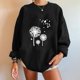 thumbnail image 2 of Gibobby Casual Sudadera para Mujer Sudaderas de Navidad para mujer cuello redondo manga larga blusa de gran tamaño(Negro,G), 2 of 5