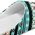 thumbnail image 6 of Psesaysky Slippers for Women Indoor Blue Southwest Tribal Print House Slippers Closed Toe Design Lightweight Sole Bedroom Shoes, Size 6-7, 6 of 7