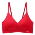 thumbnail image 4 of Alun Seamless Push up Bras for Women Wireless No Underwire Comfort Breathable Casual Ribbing Bra Side Support Light Padding Adding Volume Simple Stylish Bralette Red L, 4 of 4