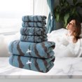 thumbnail image 6 of Xuniizn Bath Towel and Wash Cloths Set: 2xHand Towels 2xBath Towels 2xFace Towels, cotton, Highly Absorbent & Fade Resistant, 6 of 7