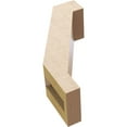 thumbnail image 6 of Ekena Millwork 3"W x 6"D x 10"H Burlington Rough Cedar Woodgrain TimberThane Knee Brace, Primed, 6 of 6