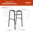 thumbnail image 3 of Andadera Caminadora Magnimed Color Negro Altura Ajustable Plegable, 3 of 4