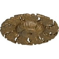thumbnail image 3 of Ekena Millwork 14 5/8"OD x 2 1/4"P Needham Ceiling Medallion (Fits Canopies up to 4 1/4"), Hand-Painted Rubbed Bronze, 3 of 6