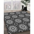 thumbnail image 3 of Ahgly Company Machine Washable Indoor Round Transitional Gunmetal Gray Area Rugs, 3' Round, 3 of 7