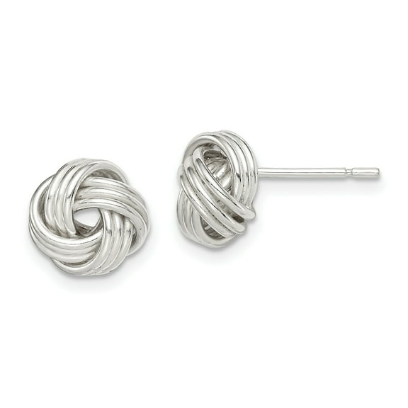 Primal Silver Sterling Silver Love Knot Post Earrings