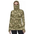 thumbnail image 2 of Xdegoge Women's Forest Terrain Camo Performance Fishing Hoodie UV Protection Long Sleeve Sun Shirt Moisture Wicking Athletic Tops Hunting Gear, 2 of 7