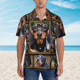 thumbnail image 4 of Dachshund Dog Hawaiian Shirts For Men, Summer Short-Sleeve Relaxed-Fit Button-Down Shirts X-Large, 4 of 9