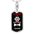 thumbnail image 5 of Mastiff Stainless Steel or 18k Gold Premium Swivel Dog Tag Keychain, 5 of 16