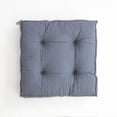 thumbnail image 1 of Nvzi Chenille Chair Pad Seat Cushion Comfort Soft Square Floor Cushion for Bedroom Living Room Solid Color Cushion Pillow for Reading Home Office Sofa Car (Grey,18x18), 1 of 5