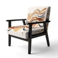 thumbnail image 3 of Designart « Vagues Abstraites en Orange Brûlé VI » Fauteuil d'Appoint Moderne Orange Rembourré - Fauteuil Moderne pour Chambre, 3 of 7