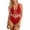 Red, variant on Women High Cut Cheeky One Piece Swimsuits Monokini Plunge V Neck Cutout Bathing Suit Beach Pool Party Rave Outfits