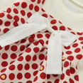 thumbnail image 5 of Sngxgn Long Sleeve Girls Dresses Casual A-Line Dress for Toddler School Recital Party(Red,110), 5 of 5