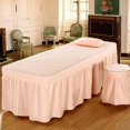 thumbnail image 2 of Linen Sheet Cover Pushing Massage Table Valance Sheet Cover with 21inch Skirts Salon Tidy and Professional (75x31inch ), 2 of 8
