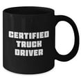 thumbnail image 2 of Amangny Truck Driver Gifts for Him or Her - Black Coffee Mug - Certified Truck Driver Inspirational Quote, Funny Truck Driver Gift, Graduation Gift, 2 of 5