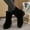 Black, variant on POROPL Womens Boots Mid Calf Mid Heel Comfortable Casual Shoes,Boots for Saving Size 4.5