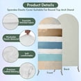 Abstract Gradient Stripe Arch Backdrop Cover, 7.2FT, Blue Brown ...
