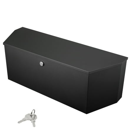 KFFKFF Trailer Tongue Tool Storage Box 36 x 12 x 12 inch Carbon Steel   Lock Keys