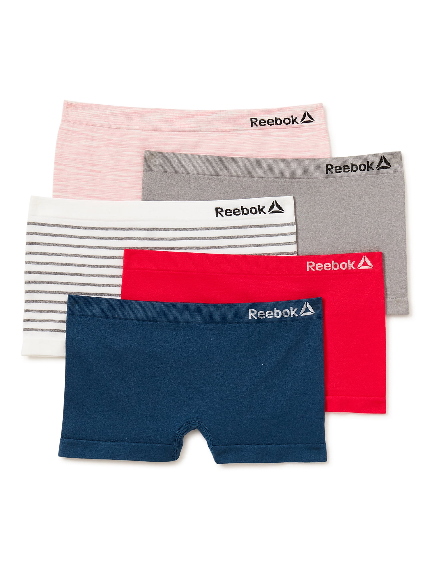 Reebok ~ Womens Boyshort Underwear Panties Nylon Blend 4-Pair ~ XL 