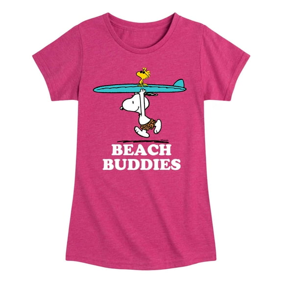 Peanuts - Beach Buddies - Toddler and Youth Girls Short Sleeve T-Shirt