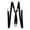 Black, variant on Toptie Men's Skinny Suspenders 1/2"inch (1.5CM) X-Back Clip Suspenders-Black