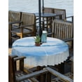 thumbnail image 2 of Outdoor Tablecloth with Umbrella Hole Zipper,Mountain Lake Reflection Blue Gradient Waterproof Zippered Table Cloth for Square Tables,Abstract Art Retro Linen Patio Table Covers for Indoor Pinic, 2 of 6