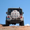 thumbnail image 5 of Windmill Patriotic Celebrate America Independence Printed Spare Tire Wheel Cover for Car Truck Tires Sun UV Protector, 5 of 10