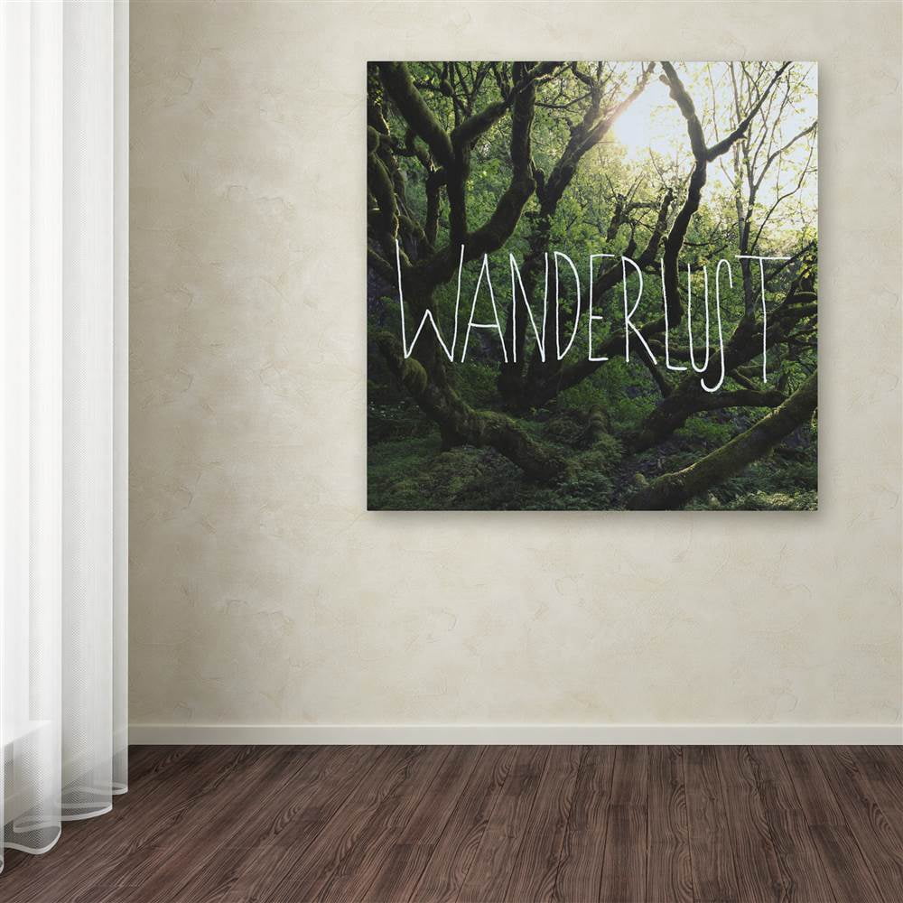 Trademark Fine Art "Wanderlust" Canvas Art by Leah Flores