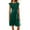 Green, variant on Timegard Dresses for Women Summer Ruffles Cap Sleeve A-Line Lightweight Casual Crewneck Mid Long Dresses