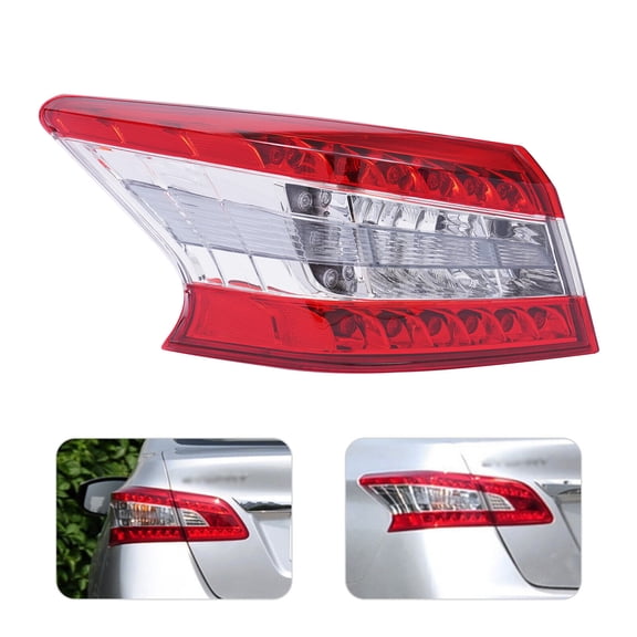 Miumaeov Left Outer Tail Light LED Taillamp Driver Side LH Rear Brake Lamp For 2013 2014 2015 Nissan Sentra