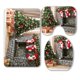 thumbnail image 1 of ABPHQTO Juego de alfombras de baño de 3 piezas con chimenea de árbol de Navidad con luz Natural para Interior de Navidad, alfombra de baño, alfombrilla de contorno y cubierta de tapa de inodoro, 1 of 2