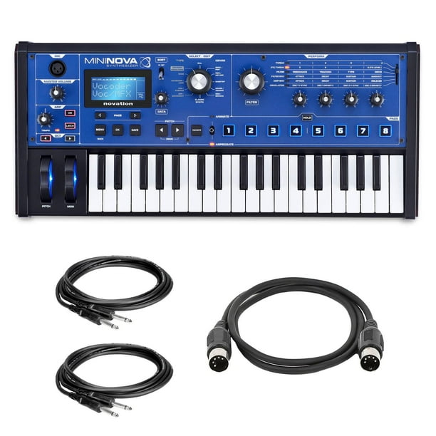 Novation Mininova Synthesizer w/ 2 Instrument & a MIDI Cable