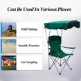 thumbnail image 3 of VTOY Folding Chair with Canopy Portable Chair with Shade for Outside Beach Chairs for Adults Chair with Shade Canopy Camping Chairs for Outdoors(Olive Green,Blue, Green, Navy, Red), 3 of 4