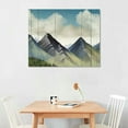 thumbnail image 2 of Orinice Mountain Forest Wall Art Decor Watercolor Landscape Canvas Pictures Natural Abstract Wall Art Painting Tree Forest Poster Prints Modern Artwork for Living Room Bedroom 20x16in, 2 of 3