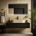 thumbnail image 2 of WallBeyond 27"×48" Large Rectangle Led Vanity Wall Mirror for Bathroom with No Frame, 2 of 6