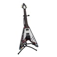 thumbnail image 1 of Flying V Electric Guitar Coin Bank Piggy Bank w/Stand, 1 of 3