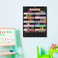 thumbnail image 1 of Gráfico educativo Gráfico de bolsillo del centro de aprendizaje, 56x71,5 cm, material didáctico reutilizable, gráfico de bolsillo para programación , negro, 1 of 10