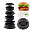 thumbnail image 4 of Prensas Para Hamburguesas Moldes Antiadherentes 3 en 1 Negros Lab.G  Prensas Para Hamburguesas, 4 of 4