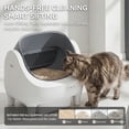 thumbnail image 2 of Multi-cat Automatic Cleaning Litter Box - Spacious Robot-style Litter Box Equipped with Smart Sensors, Open Design, And 360° Safety Features. Odorless Automatic Scooping for Indoor Cats, 2 of 6