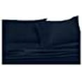 thumbnail image 3 of Abripedic Sateen Solid Sheets, 600-Thread-Count 5PC Bed Sheet Set, 100-Percent Cotton, Deep Pocket, Split-King, Adjustable King Bed, Navy, 3 of 5