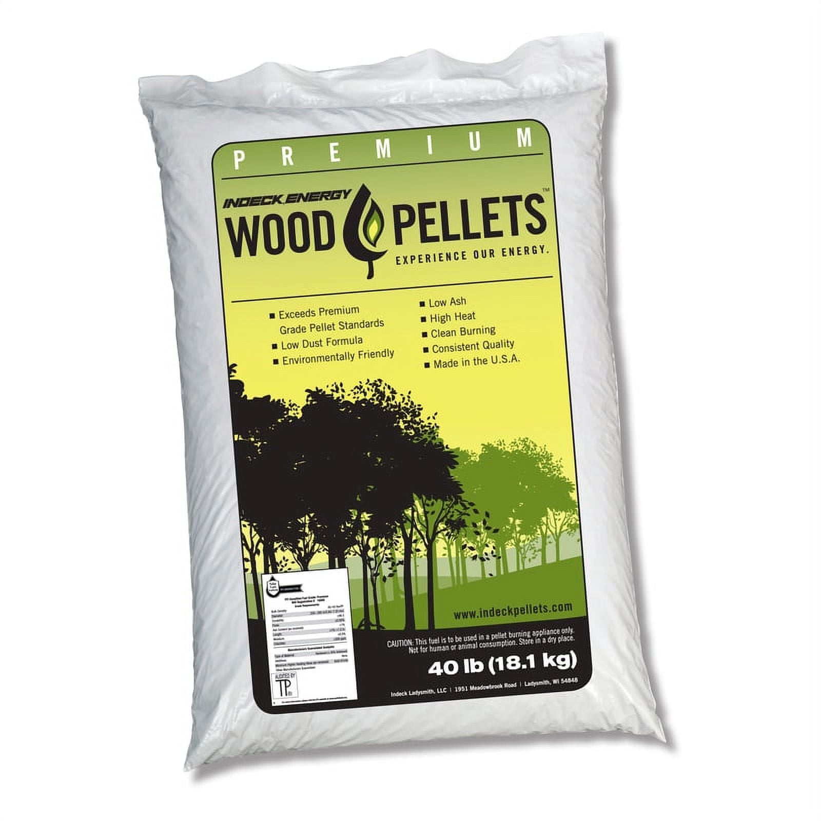 Indeck Energy Hardwood Wood Pellet Fuel 40 lb - Walmart.com