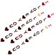thumbnail image 1 of KAKOWELY 4 banderines colgantes con forma de corazón "Te amo" para el Día de San Valentín, accesorios para fotos de fiesta., 1 of 5