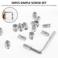 thumbnail image 3 of 50Pcs Threaded Inserts M6/M8 20mm Zinc Alloy Nut Inserts Wear Resistant Screw-in Nuts, 3 of 7