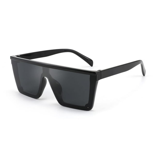 Gafas de Sol FEISEDY para Niños con Montura Cuadrada y Estilo Escudo Plano, Edad 1-7 B4061