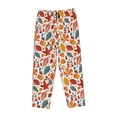 thumbnail image 4 of Daiia Colorful Maple Leaves Women's Sleep Pant with Pockets and Drawstring,Pajama Pants-X-Large, 4 of 9