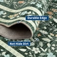 thumbnail image 5 of Scalloped Edge Floral Area Rug – Pastel Botanical Print, Vintage-Inspired Washable Carpet for Living Room, Bedroom, or Nursery, 5 of 11