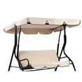 thumbnail image 1 of JFBUJC 210D Replacement Canopy For Garden Swing Seat Waterproof Swing Canopy For Swing Seat Replacement Sunshade Anti-uv, 1 of 5