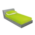 thumbnail image 2 of Ambesonne Lime Green Fitted Sheet & Pillow Sham Set, Blurry Pastel Colors, Twinxl, Apple Green, 2 of 2