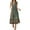 Army Green, variant on Women Maxi Long Dress Summer Casual Short Sleeve V Neck Maxi Dresses with Pocket Green L