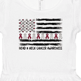 thumbnail image 4 of Inktastic Head and Neck Cancer Awareness- Flag and Ribbon Girls Toddler Dress, 4 of 5