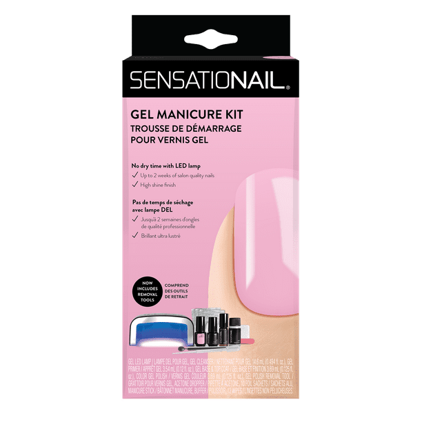 SensatioNail Gel Nail Kit (Pink), & Removal Tools Walmart.com